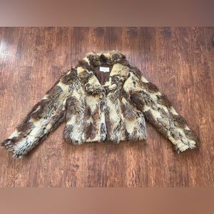 Faux fur coat